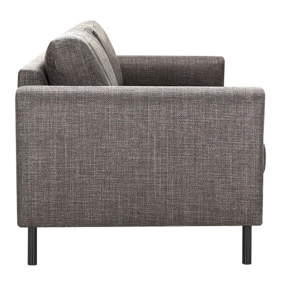 Wyld Haus Set of 2 San Sebastian 3 Seater Sofas Upholstered Light Grey Fabric