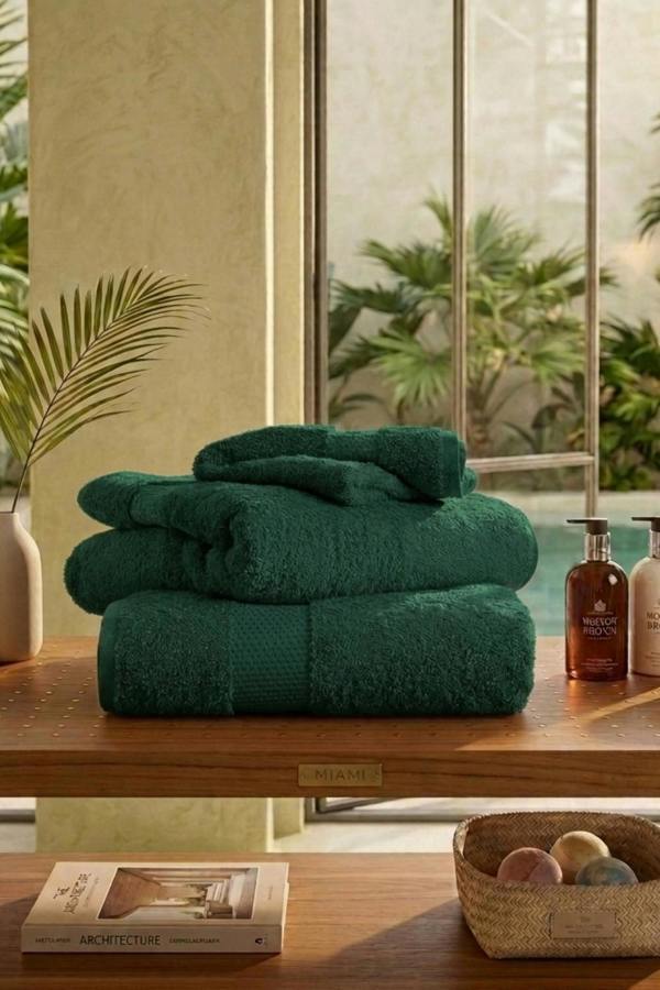 Dyzi Supersoft Absorbent Egyptian Cotton Bathroom Towels 550GSM