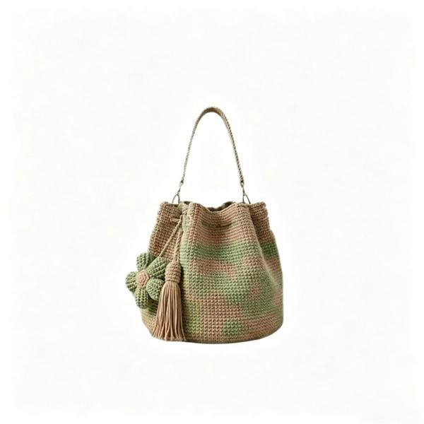 Leaper Hand-Crocheted Floral Shoulder Bag