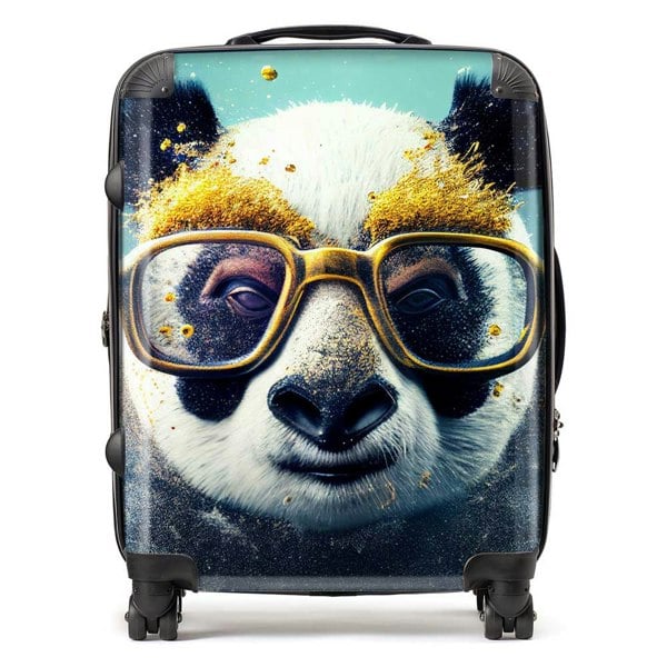 Warren Reed Panda With Golden Glasses Splashart Suitcase