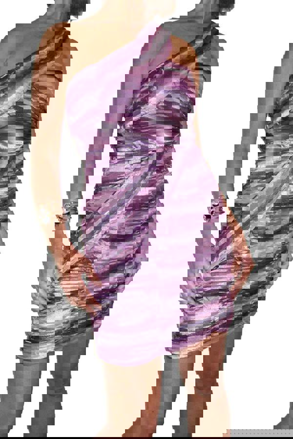 Paulo Due Women's Chiffon Bodycon Mini Dress