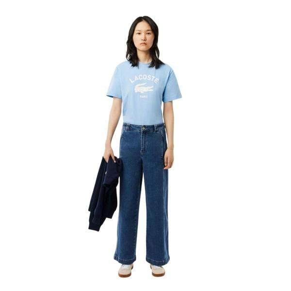 Lacoste Unisex Adult Paris Cotton T-Shirt - Light Blue - 