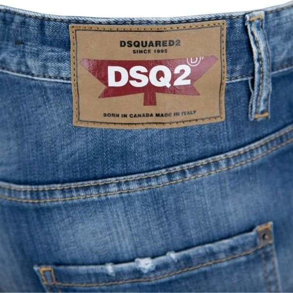 DSQUARED2 S71LB1121 S30342 SKATER JEAN 470 NAVY BLUE JEANS Mens 46