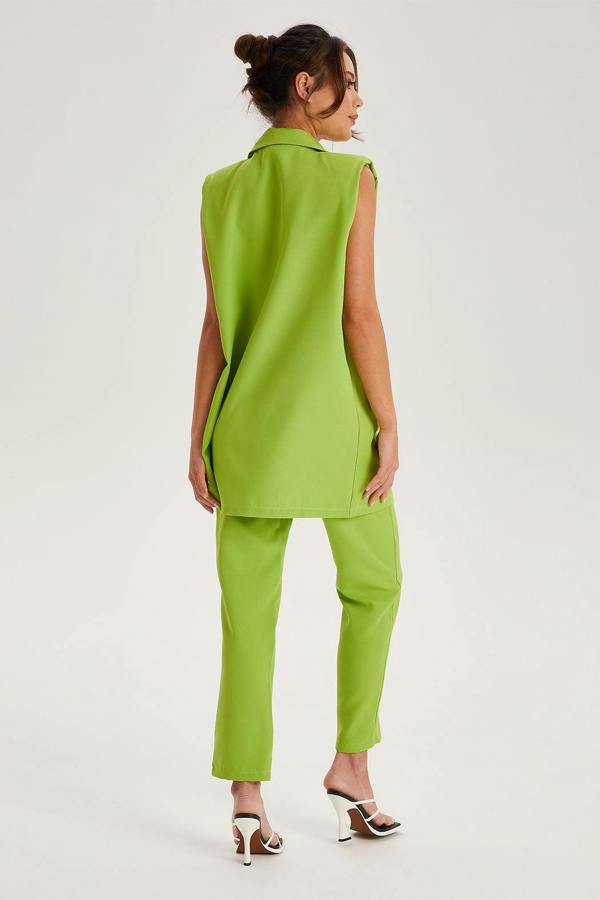 Urban Bliss Lime Belted Trousers