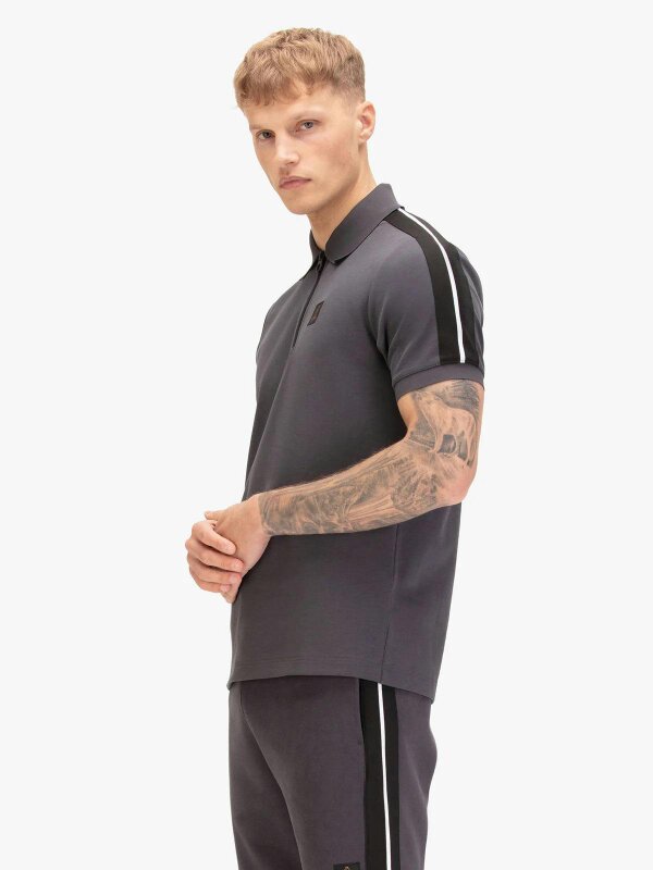 Luke 1977 Luke1977 Caltech 1000 Zip Polo Shirt - Charcoal