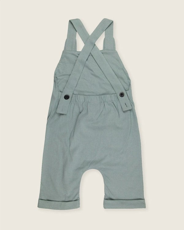 Organic cotton Green Pond Bear Face Print Jumpsuit - image 4