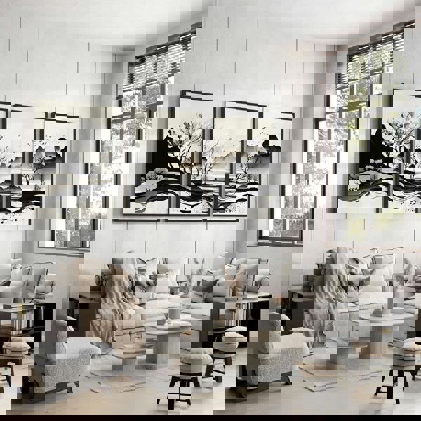 Large Living Room Pictures | Set of 3 wall art prints