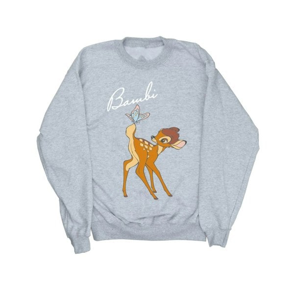 Disney Womens Bambi Butterfly Tail Sweatshirt - Sports Grey