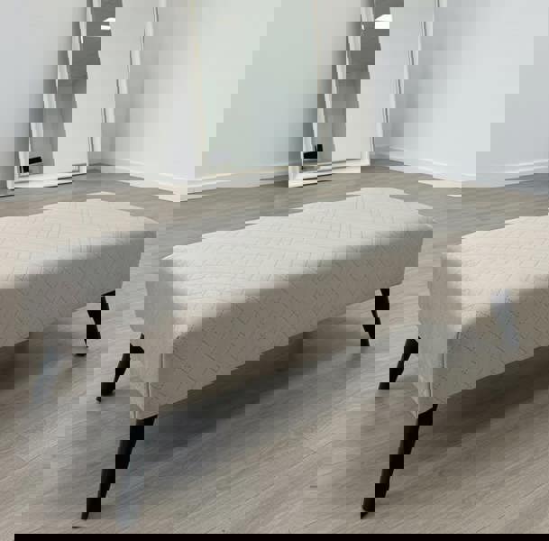 ISTOOLS Premium Stitched Footstool Bench & Coffee Table – Non-Storage