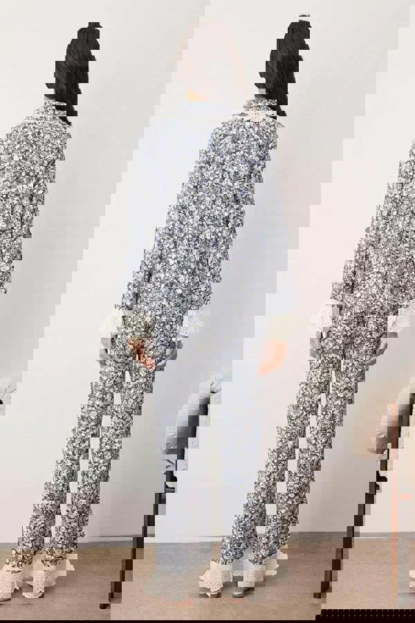 WOVCOR 2-Piece Floral Viscose Woven Pajama Set