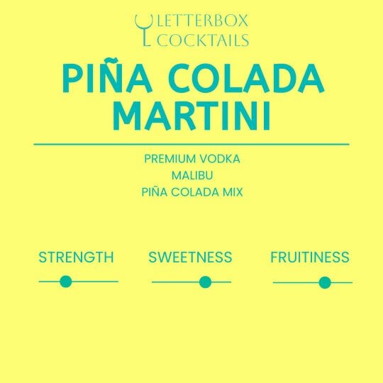 Letterbox Cocktails Piña Colada Cocktail - Velvety & Smooth