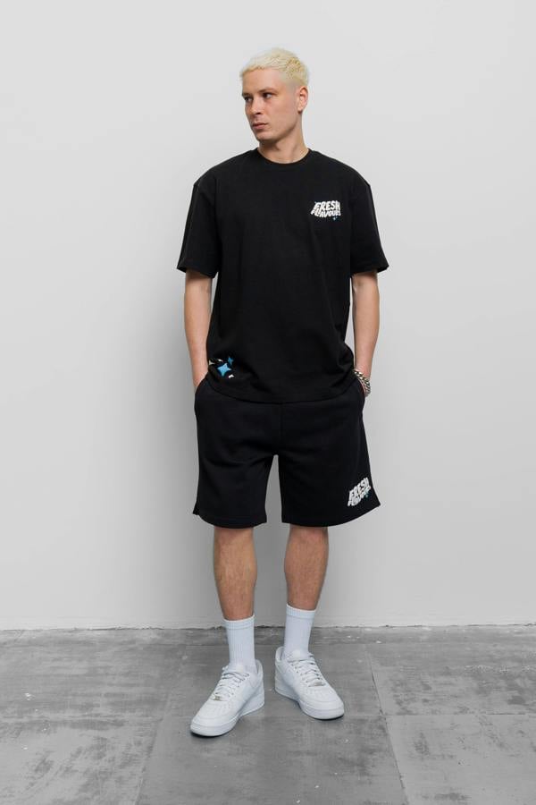 Fresh Couture Fresh Flavours T-Shirt - Black/Blue