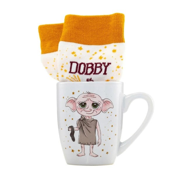 Harry Potter Womens/Ladies Dobby Mug and Sock Set - White