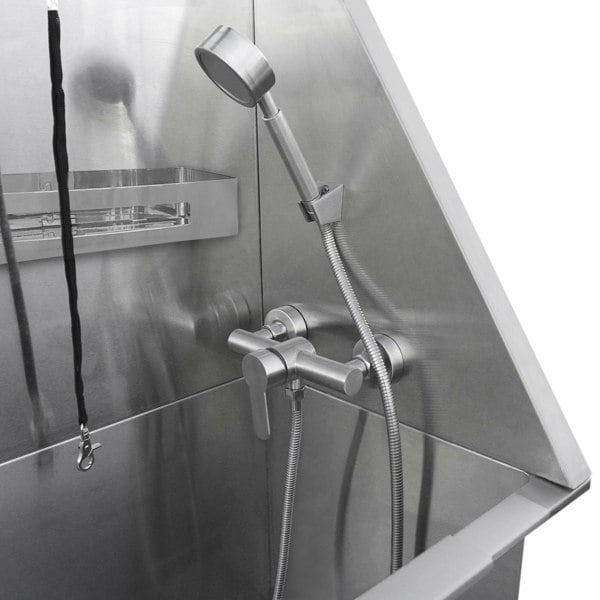 Monstershop Pet Dog Bath Steel Tub Washing Station 400mm