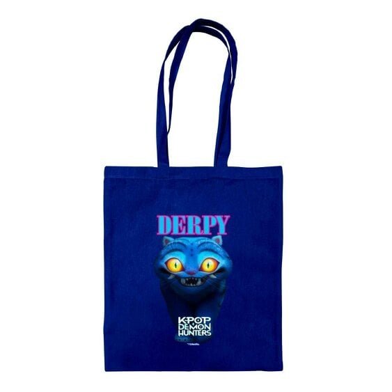 K-Pop Demon Hunters Derpy Tiger Tote Bag - Blue