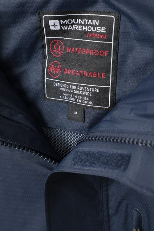 Mountain Warehouse Mens Bracken Extreme 3 in 1 Waterproof Jacket - Indigo