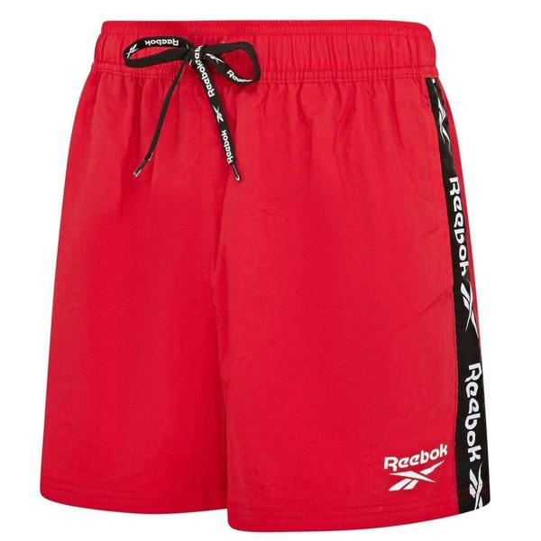 Reebok Mens Regular Swim Shorts - Red - 