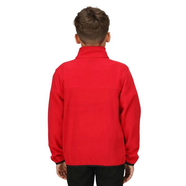 Regatta Professional Childrens/Kids Microfleece Half Zip Fleece Top - Classic Red - 