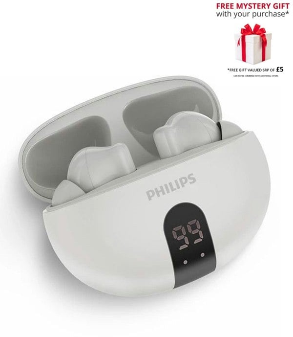 Philips TAT2520 True Wireless In-ear Headphones - Free Gift RRP £5!