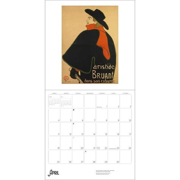 Henri de Toulouse Lautrec Calendar 2027, Wall Calendars, Month To View, Art, Gift