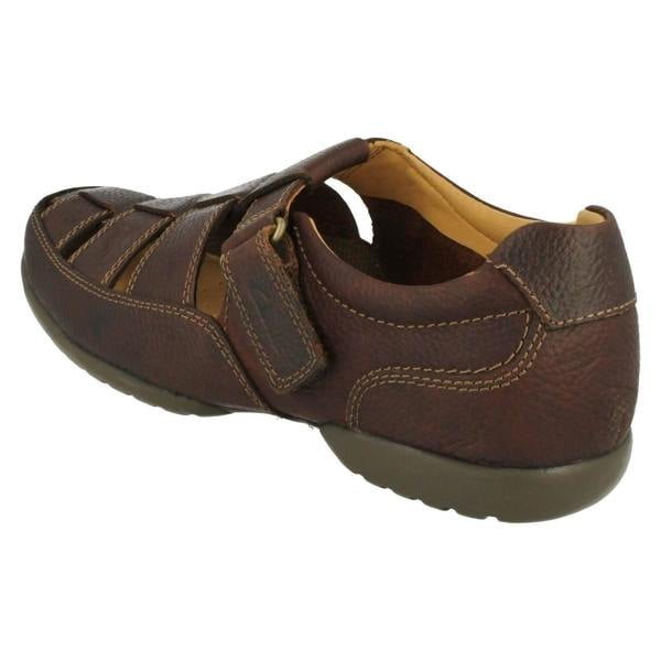 Clarks Mens Clarks Hook & Loop Sandals Recline Open