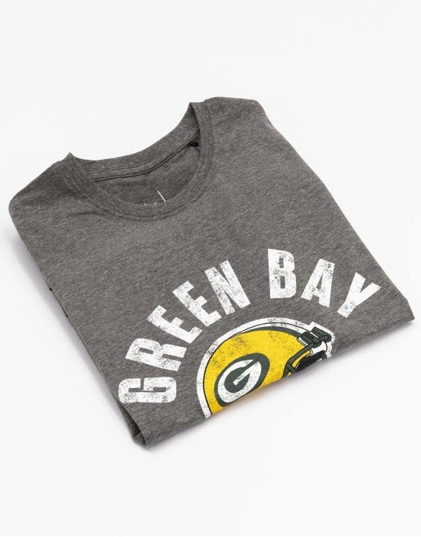 NFL Womens Grey Green Bay Packers Short Sleeved T-Shirt