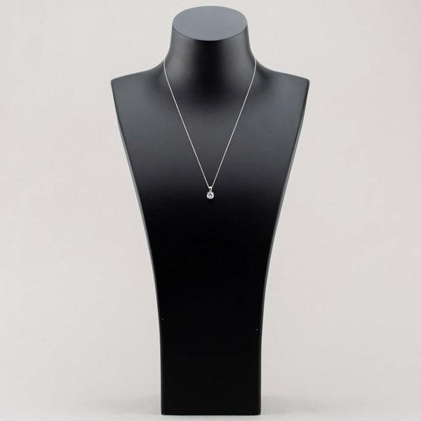 T. H. Baker 9ct White Gold Certified Lab Grown 1.00ct Brilliant Cut Diamond Pendant Necklace LGP3119-100 (WG)