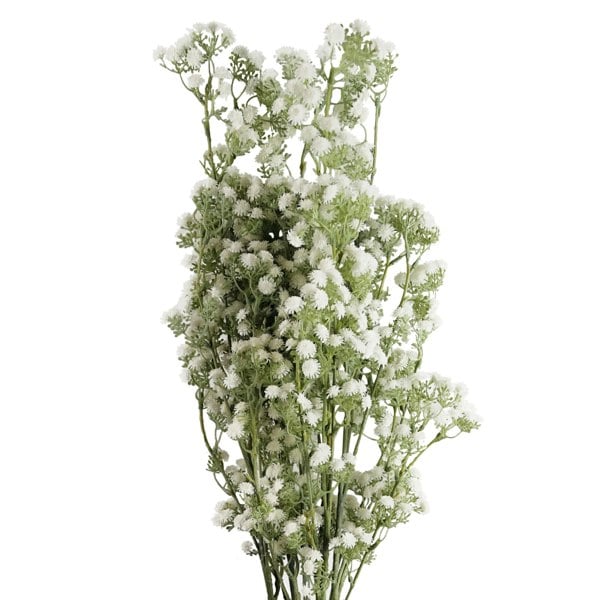 Leaf Pack of 6 x 85cm Gypsophila White Stem