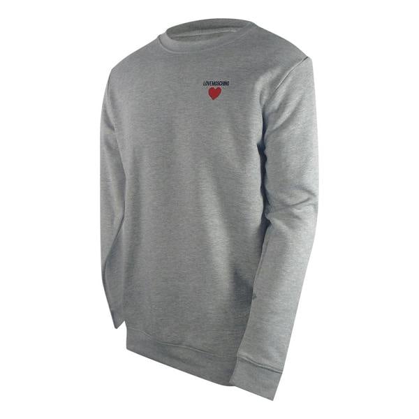 Moschino Love Moschino Heart Logo Grey Sweatshirt