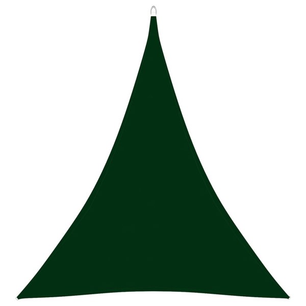 Berkfield Sunshade Sail Oxford Fabric Triangular 5x6x6 m Dark Green
