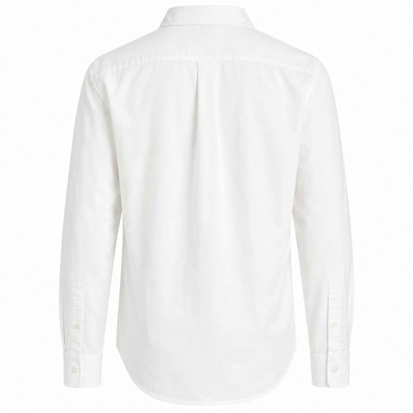 Jack And Jones Mens Long-Sleeved Shirt - White - 