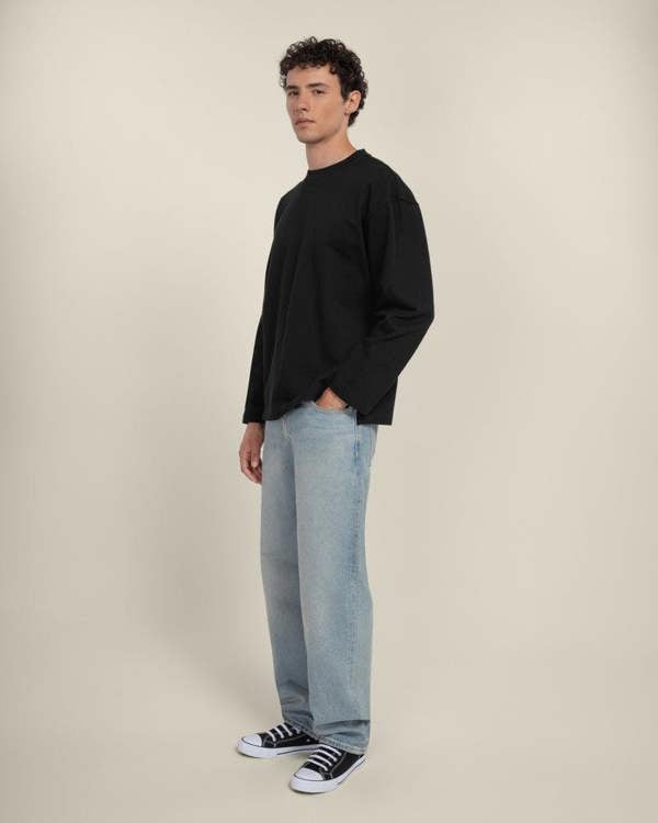 Larsson & Co Praesto - Oversized Stepped Hem Sweatshirt