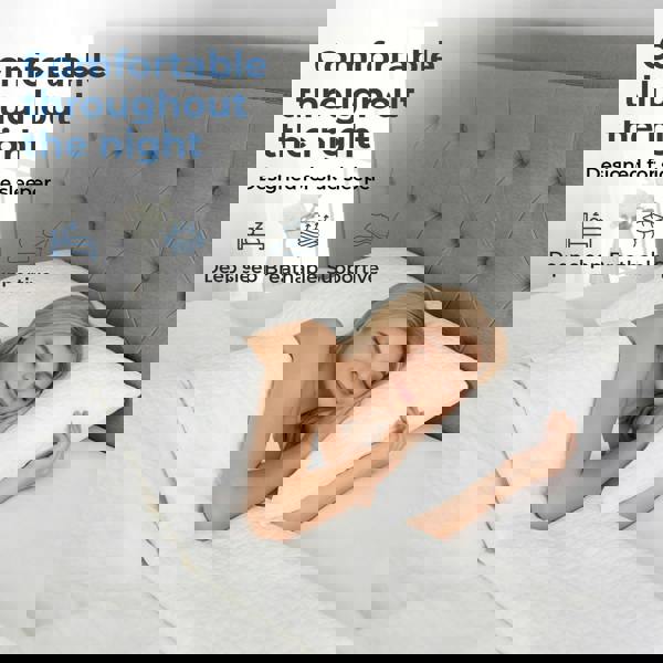 Lavio Side Sleeper Pillow Shreded Memory Foam Adjustable Comfort Bounce Back