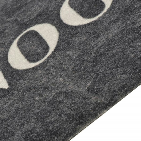 Berkfield Kitchen Rug Washable Cooking Black 45x150 cm Velvet