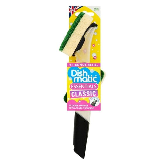 Dishmatic Essentials Classic Fillable Handle Replaceable Sponge