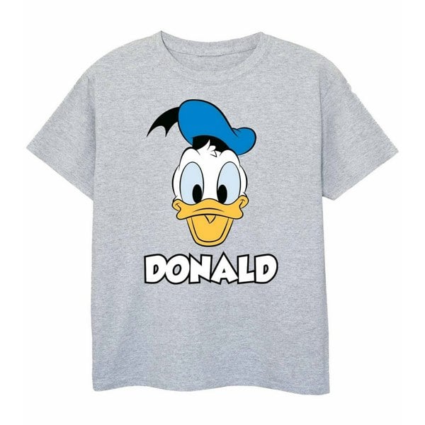 Disney Boys Donald Duck Face T-Shirt - Sports Grey