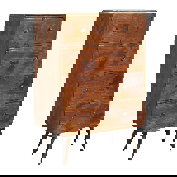 Artisan Furniture 2 over 3 Curved Chestnut Chest