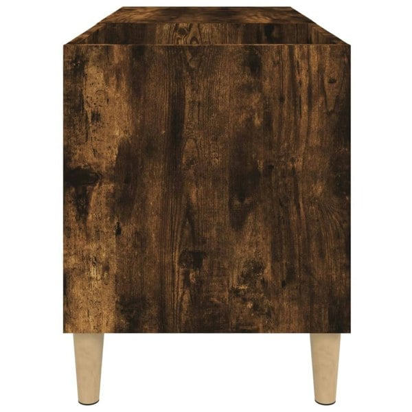 Berkfield Record Cabinet Smoked Oak 84.5x38x48 cm Engineered Wood