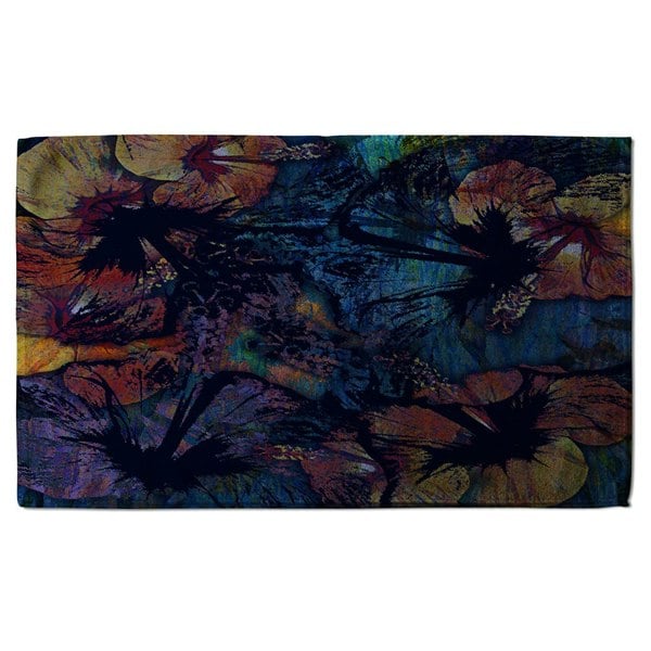 Benjamin Tate Design Grunge Flower Print (Bath Towel)