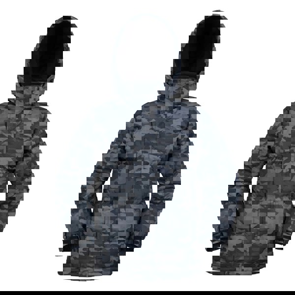 Mountain Warehouse Childrens/Kids Snow II Printed Water Resistant Padded Jacket - Camo Green