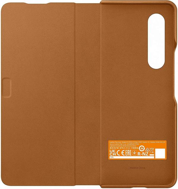 Samsung Galaxy Z Fold 3 Leather Cover Brown - EF-VF926LAEGWW