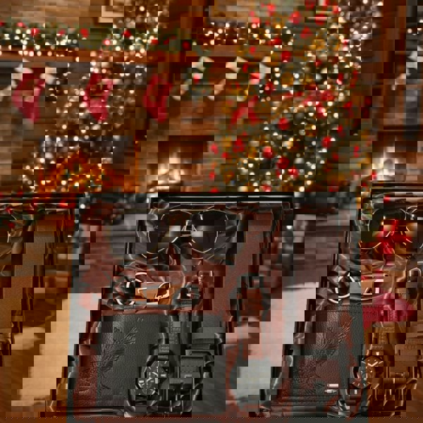 smartbies Men's 5-in-1 Luxury Gift Set: Watch, Glasses, Pen, Keychain, Belt, Purse - Perfect Gift for Men Professional & Stylish Men