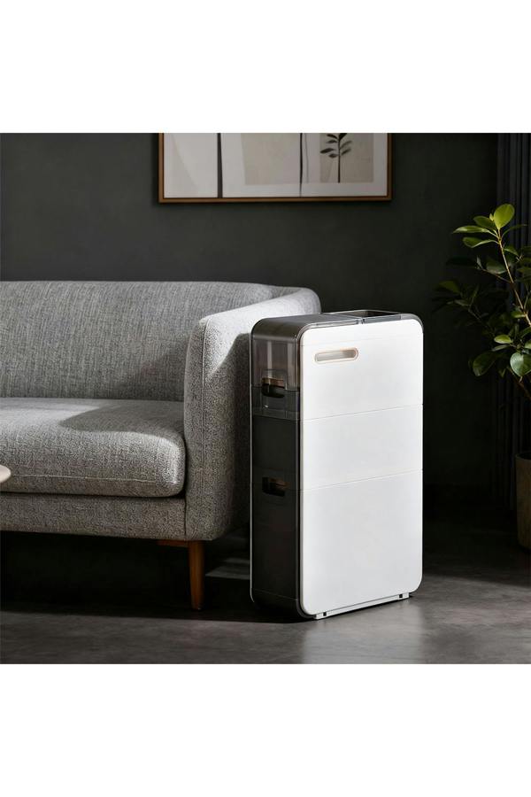Living and Home 3-Tier Narrow Bathroom Storage Cabinet with Drawers & Wheels