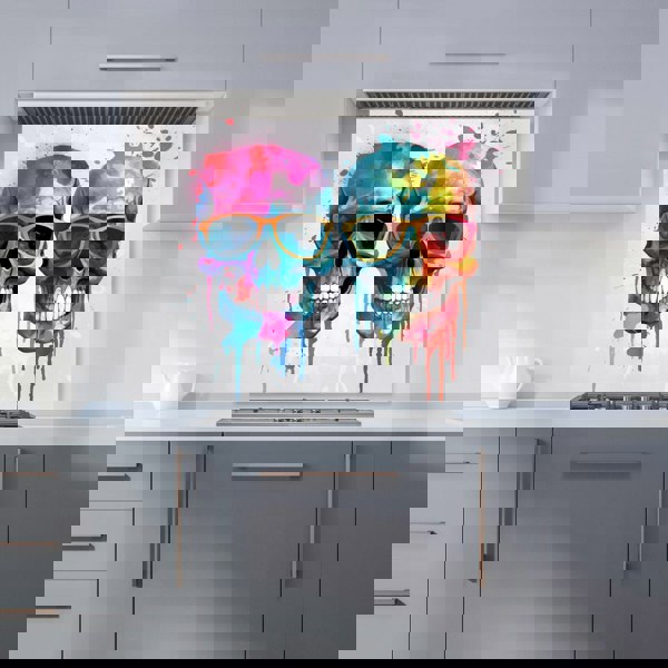 Warren Reed - Designer Splashart Happy Skeletons Kitchen Splashback