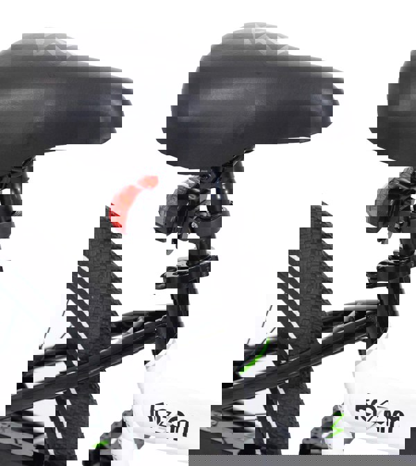 Close-up of White Tag-along bike