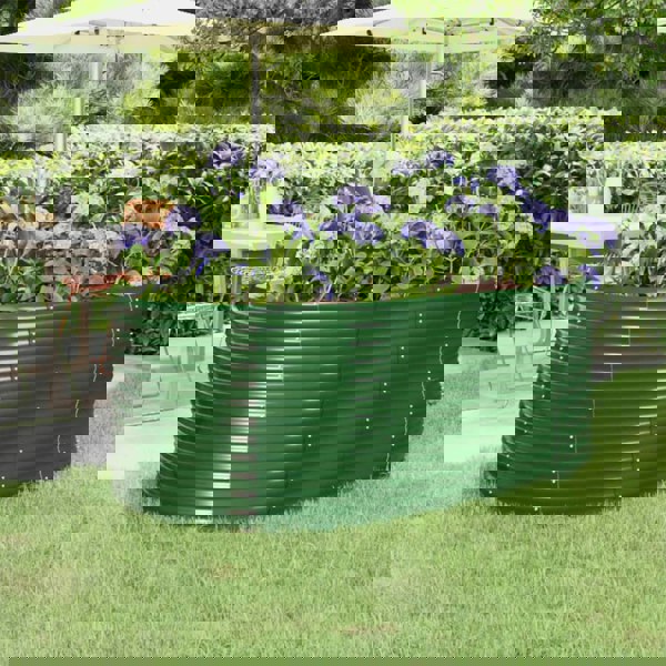 Berkfield Garden Raised Bed Powder-coated Steel 175x100x68 cm Green