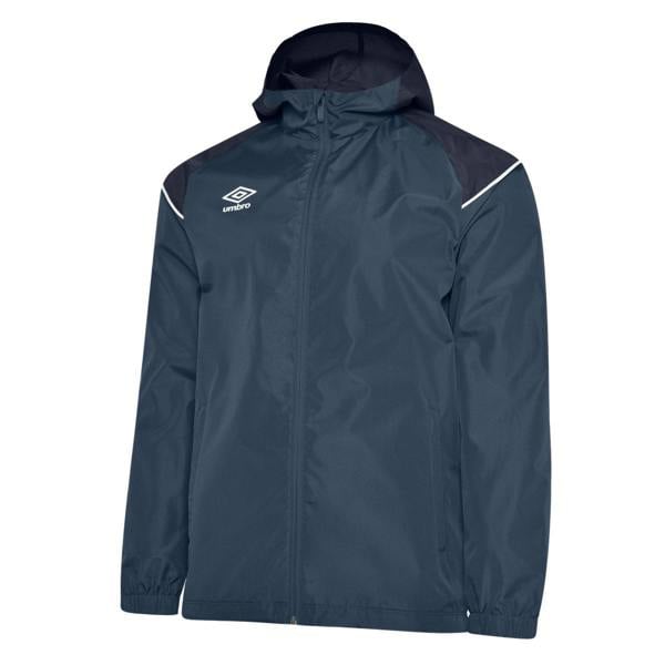 Umbro Childrens/Kids Hooded Waterproof Jacket - Navy/Peacoat/Brilliant White - 