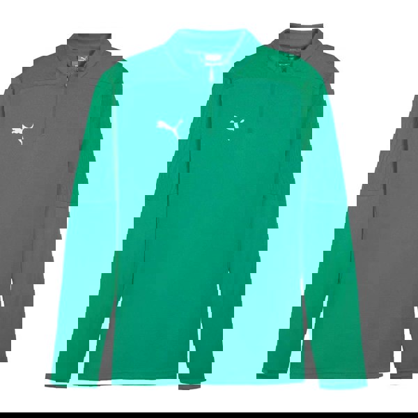 Puma Mens TeamFinal Quarter Zip Training Top - Green