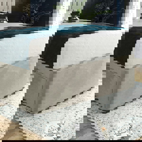 Casa Magna Marcelo Upholstered Soft Velvet Bed Frame - Cream