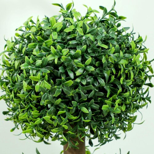 Wyld Haus Rafile Set Of 2 Artificial Boxwood Topiary Trees With Triple Ball Design H8 100cm